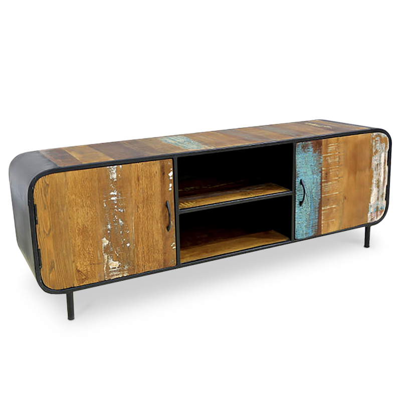 Aware | Teak & metal TV console