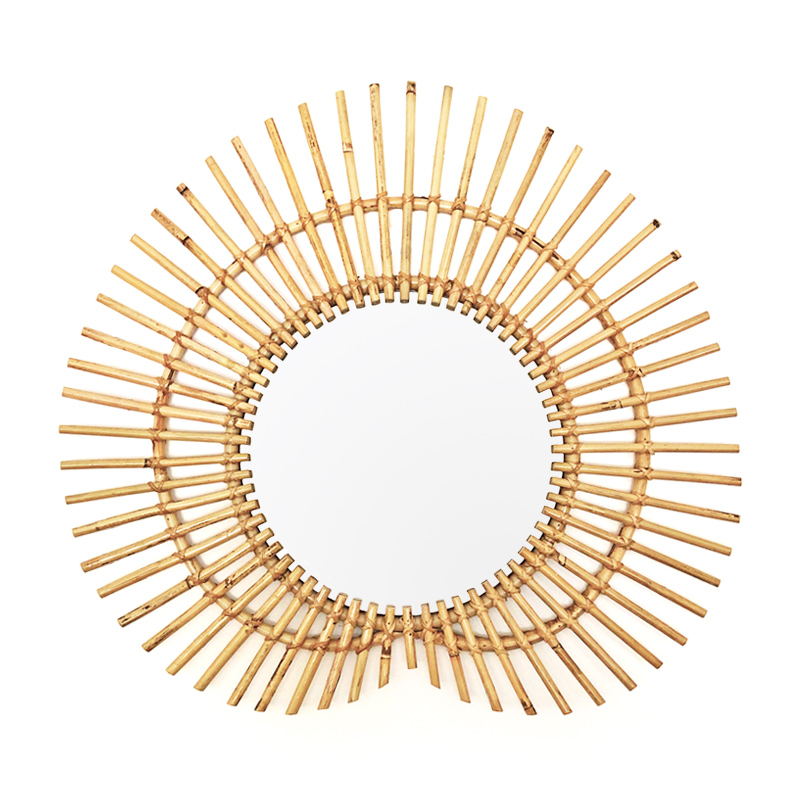 Fan | Natural rattan mirror