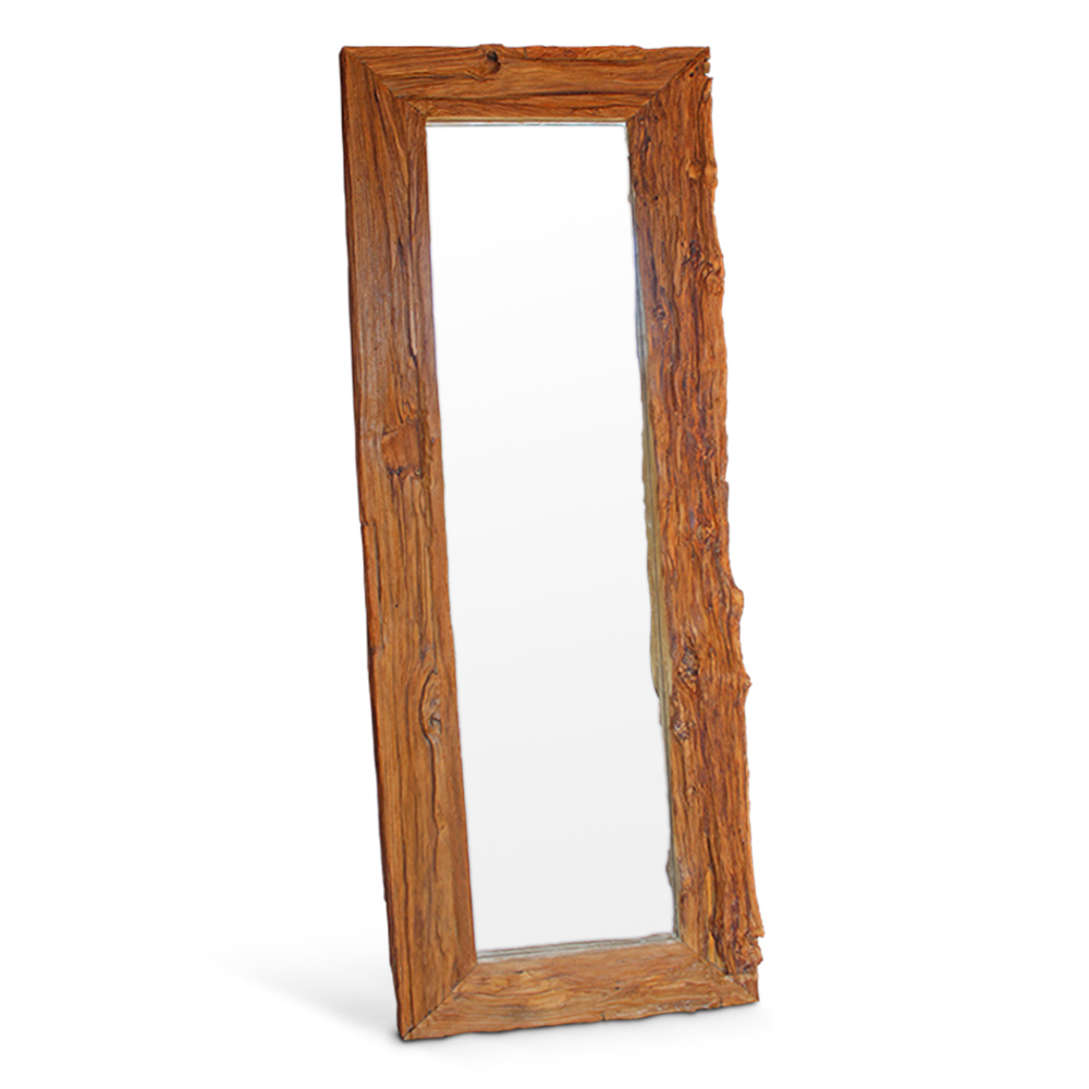 Fearless | Recycled teak mirror