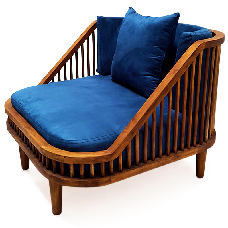 Heaven | Teak & suede lounger