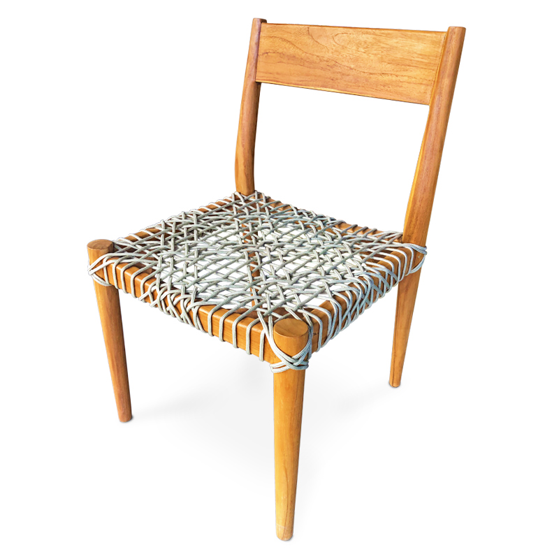 Loom | Teak & rope chair