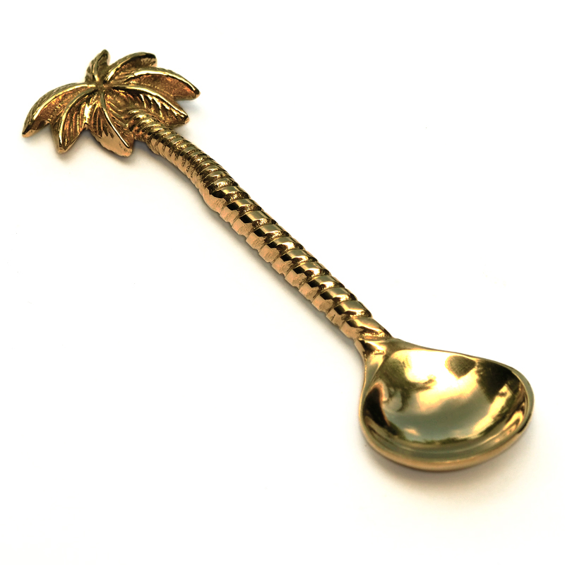 Palm spoon | Brass tea spoon