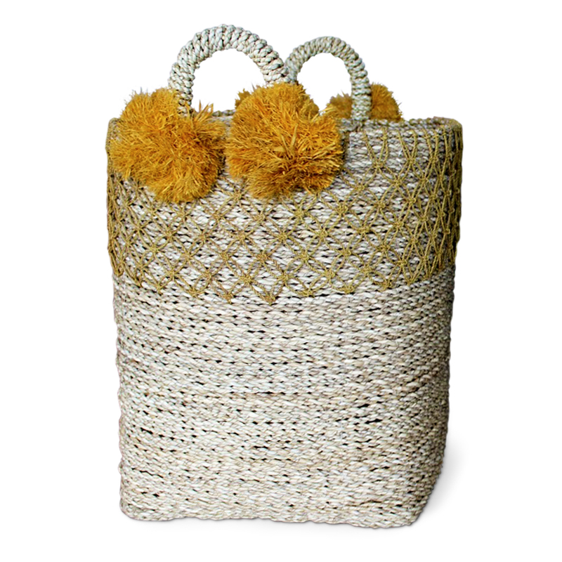 Pineapple | Natural rattan basket