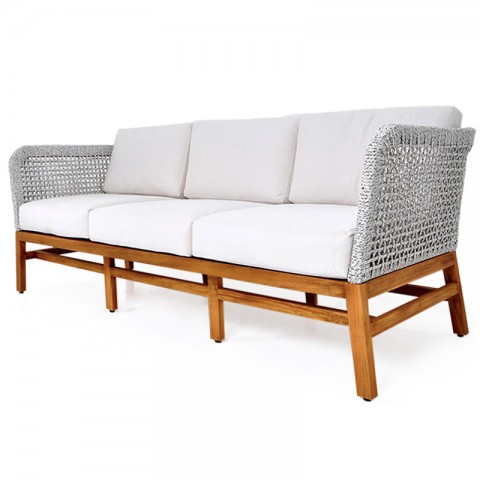 Center | Rope & teak sofa