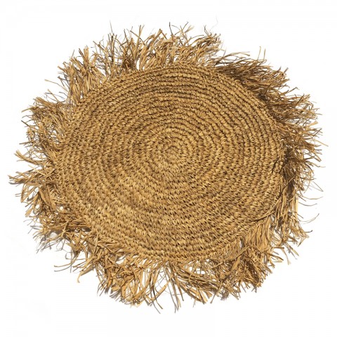 Dahlia | Natural Raffia placemat