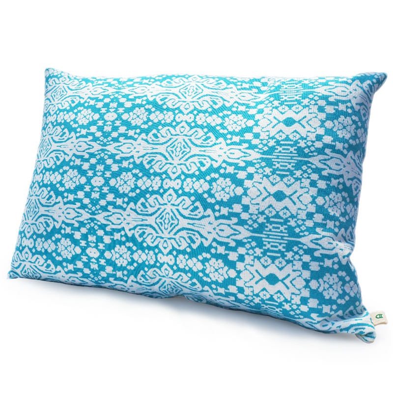 Aqua | Handmade linen cushion 65x40