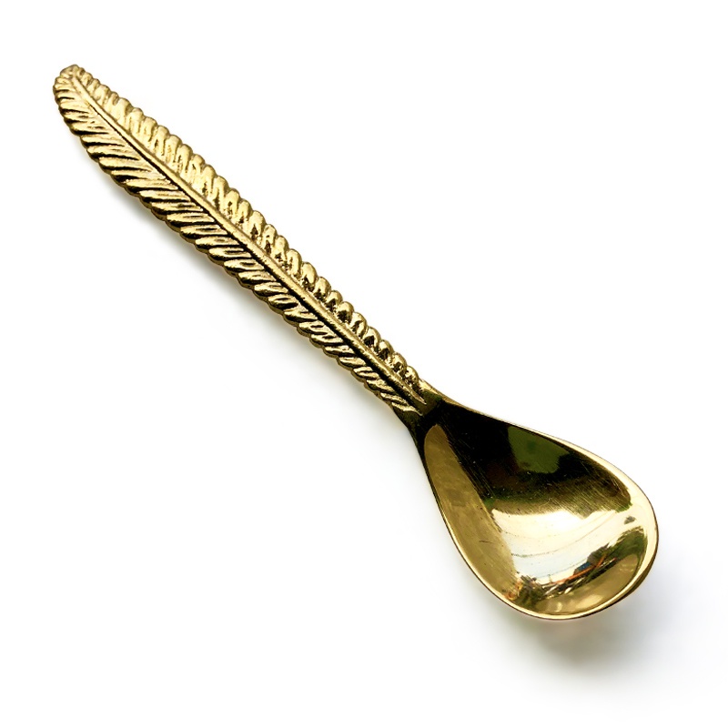 Fern | Brass tea spoon